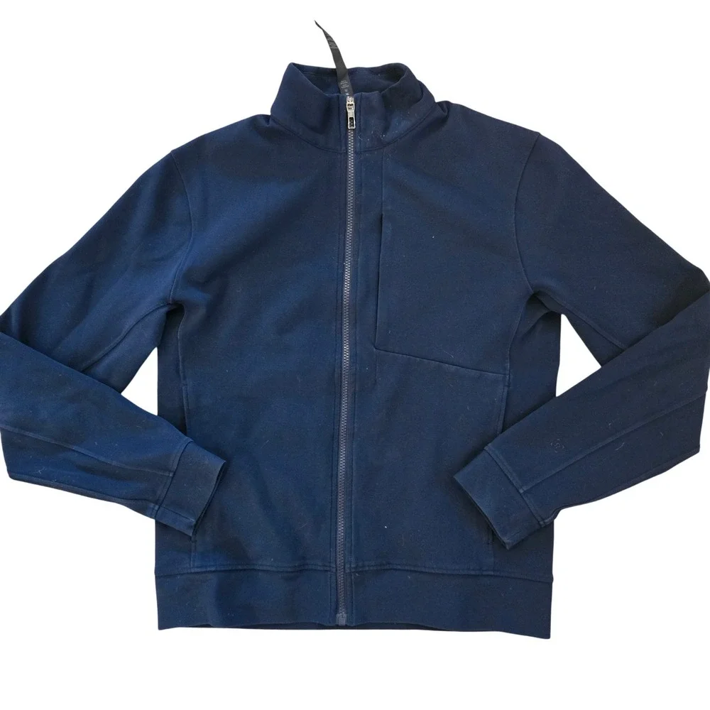 Lululemon Mens Full Zip Jacket Navy Blue Athletic Casual Size M